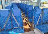 2012 Hino Melpha interior view of the passenger's seatbelts.
