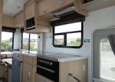 2015 Kea Horizon M721 interior view showing the handrail at the motorhome entrance.