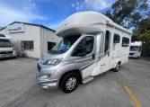 Exterior profile of the 2017 Auto-Trail Tribute 625 motorhome showing side view, windows, and overall design layout.