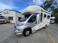 Exterior profile of the 2017 Auto-Trail Tribute 625 motorhome showing side view, windows, and overall design layout.