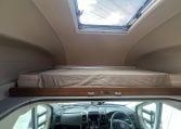 Bed over the cab in a 2017 Auto-Trail Tribute 625 motorhome, providing a comfortable sleeping area and smart use of space