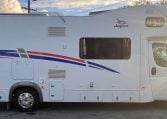 2017 Jayco Conquest FA24-1 exterior view of the driver's side.