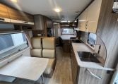 2017 Jayco Conquest FA24-1 interior view showing the entry handrail.