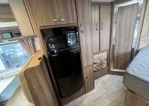2017 Jayco Conquest FA24-1 interior view showing the integrated fridge.