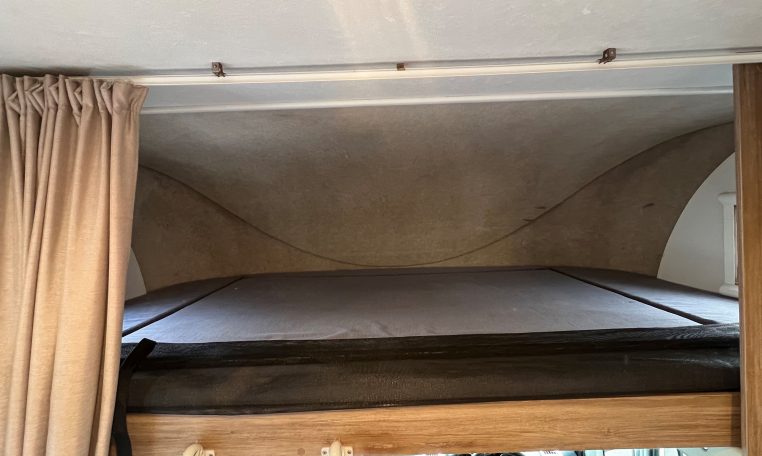 2017 Jayco Conquest FA24-1 interior view showing the Luton bed.