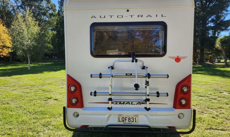 2018 Auto-Trail Imala 720 motorhome exterior rear view.