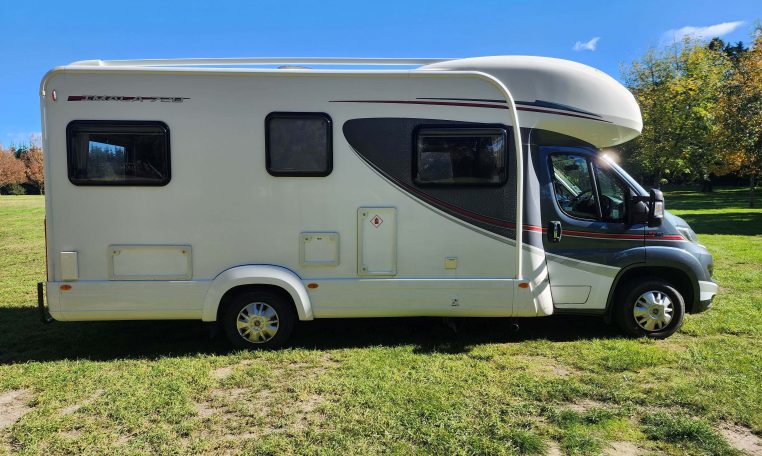 2018 Auto-Trail Imala 720 motorhome exterior driver's side view.