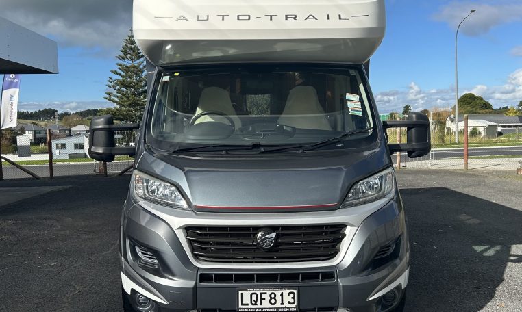 2018 Auto-Trail Tracker RS motorhome exterior front view showing the cab.