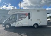 2018 Auto-Trail Tracker RS motorhome exterior side view showing the habitation door.