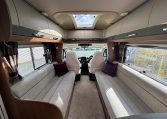 2018 Auto-Trail Tracker RS motorhome interior view showing the comfortable bench seating.