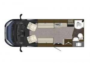 2018 Auto-Trail Tracker RS interior layout of the motorhome.