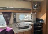 2018 Auto-Trail Tracker RS motorhome interior view showing the compact kitchen.