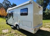 2018 Auto-Trail Tribute 715 motorhome exterior view showing the awning.