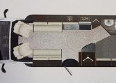 2018 Auto-Trail Tribute 715 interior floorplan showing the motorhome layout.
