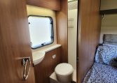 2018 Auto-Trail Tribute 715 motorhome interior view showing the compact toilet and handbasin setup.