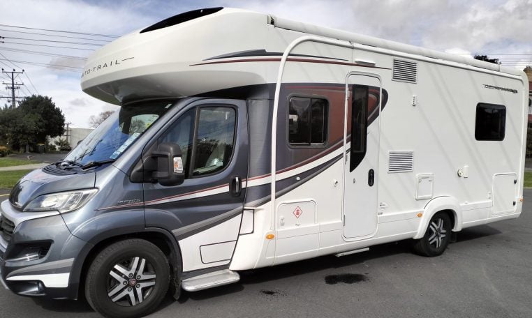 2019 Auto-Trail Frontier Delaware S exterior passenger side view.