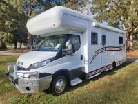 2019 Iveco Daily 50-210 exterior front and habitation side view.