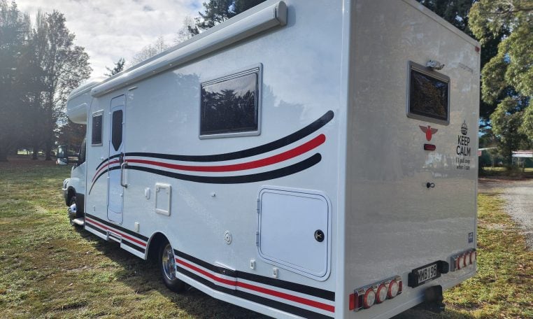 2019 Iveco Daily 50-210 exterior rear and habitation side view.