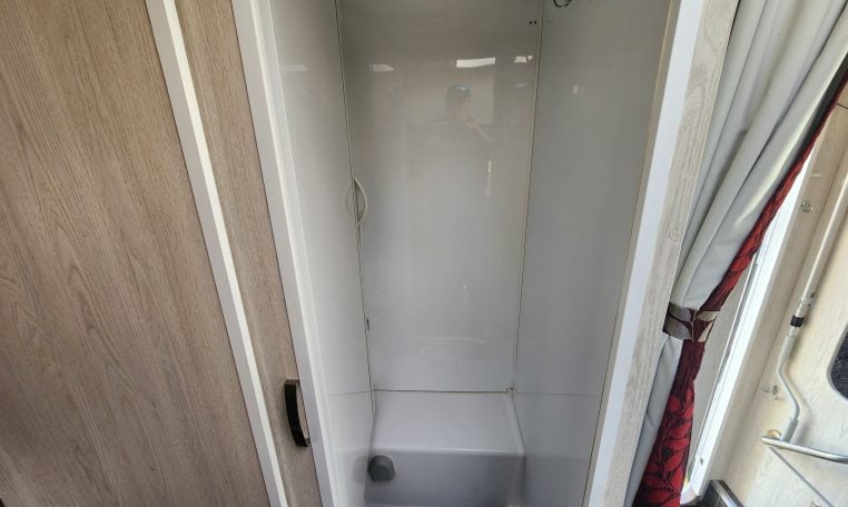 2019 Iveco Daily 50-210 interior view showing the shower.