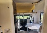 2019 Iveco Sunliner Switch interior view showing the bed over the cab.