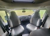 2019 Roller Team T-Line 785 interior view showing the front cab with swivel seats.