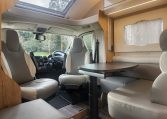 2019 Roller Team T-Line 785 interior view showing the spacious front dinette.