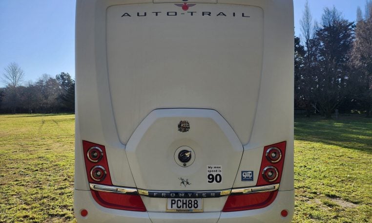 2020 Auto-Trail Delaware exterior back view.