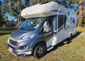 2020 Auto-Trail Delaware exterior front and habitation side.