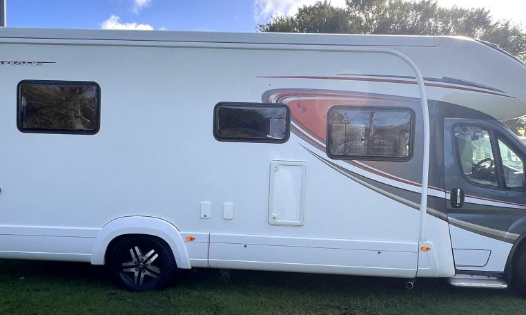 2020 Auto-Trail Frontier Delaware motorhome exterior view of the driver's side.