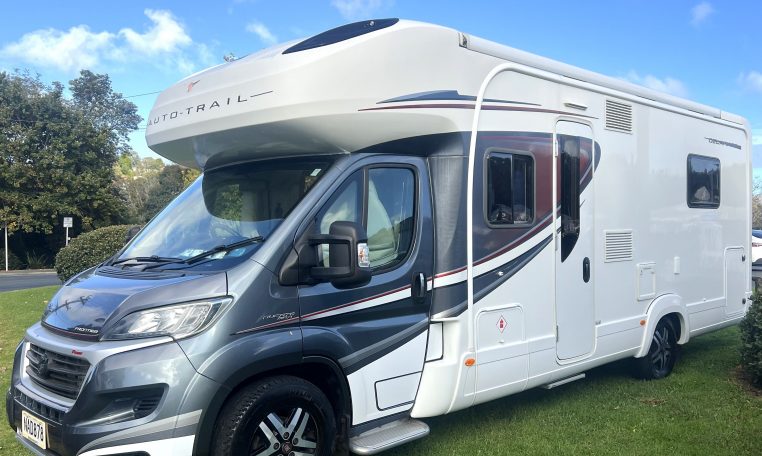 2020 Auto-Trail Frontier Delaware motorhome exterior profile view.