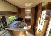 2020 Auto-Trail Frontier Delaware interior showing the motorhome kitchen sink.