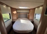 2020 Auto-Trail Frontier Delaware interior showing the rear island bed.
