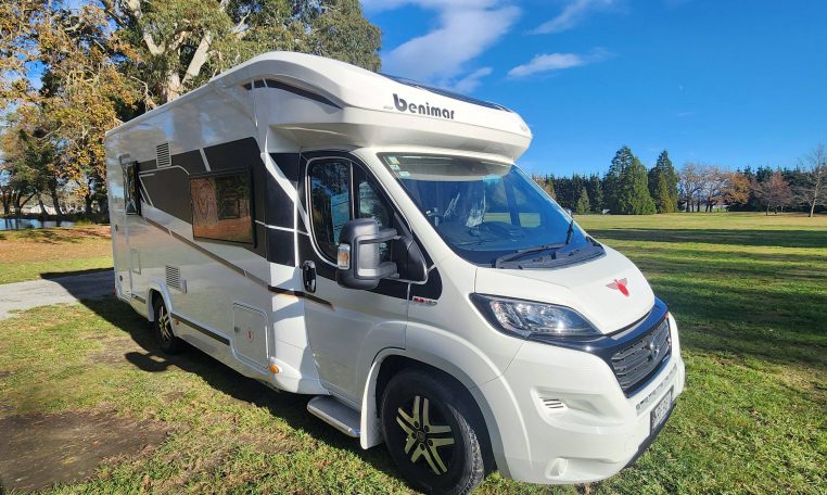 2020 Benimar Mileo 286 motorhome exterior driver's side and front view.