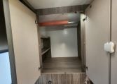 2020 Benimar Mileo 286 motorhome interior view showing the wardrobe in the bathroom for extra storage.