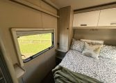 2021 Auto-Trail F-Line F74 interior view showing the wide bedroom window.
