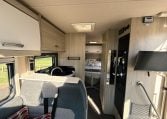 2021 Auto-Trail F-Line F74 interior view showing the passenger seatbelts.