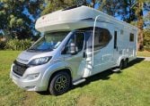 2021 Auto-Trail Frontier Comanche motorhome exterior profile view showing the front and habitation side.