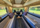 2021 Auto-Trail Frontier Comanche motorhome interior view of the front lounge.