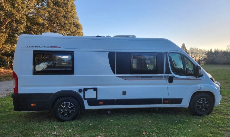 2021 Auto-Trail Tribute T680 motorhome exterior driver's side view.