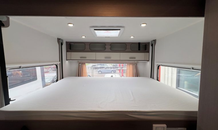 2021 Jayco Conquest FA24-4 interior view of the drop-down bed for extra sleeping space.