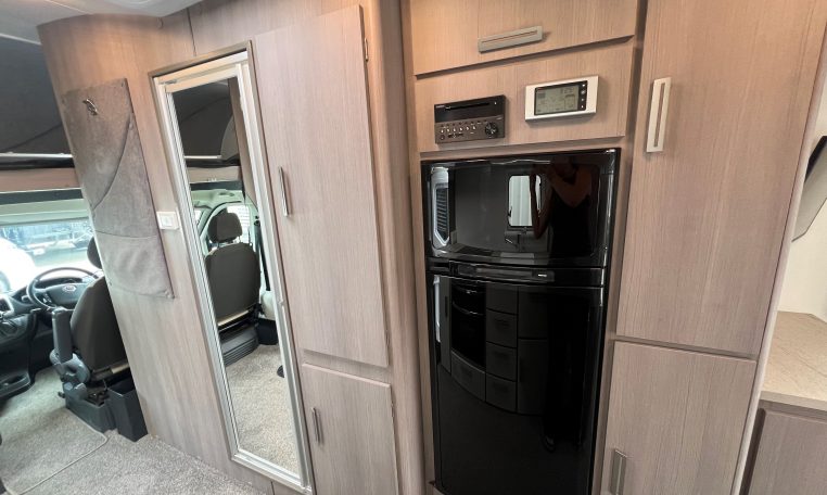 2021 Jayco Conquest FA24-4 interior view of the large fridge.