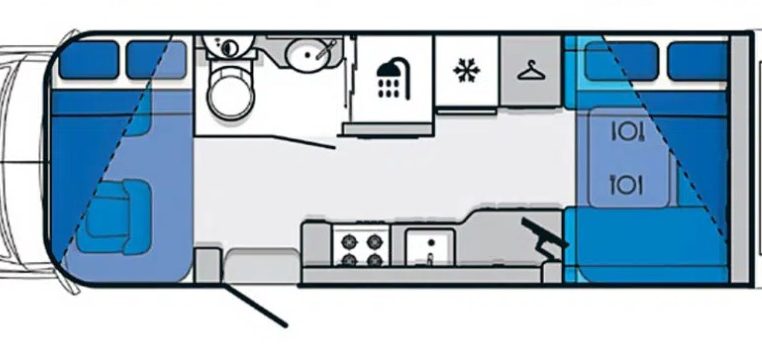 2021 Jayco Conquest FA24-4 interior floorplan.