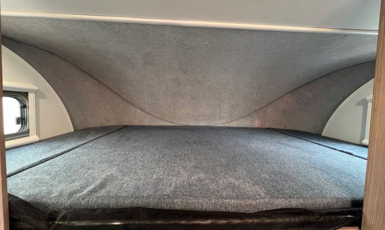 2021 Jayco Conquest FA24-4 interior view of the luton bed.