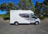Auto-Trail F-Line F62 motorhome exterior showing the driver’s side profile and design.
