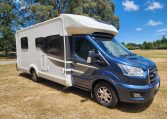 Pre-owned 2022 Auto-Trail F-Line F74 4-berth motorhome, exterior view of the drivers' side.