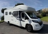 2022 Auto-Trail Imala 730 motorhome exterior showing the driver's side door.