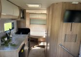 2022 Auto-Trail Imala 730 motorhome interior showing the skylight bringing in natural light.