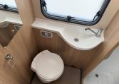 2022 Auto-Trail Imala 730 motorhome interior showing the compact toilet.