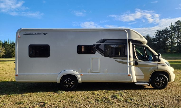 2022 Auto-Trail Tracker RB motorhome exterior view of the driver's side.