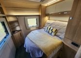 2022 Auto-Trail Tracker RB motorhome interior view of the bedroom.